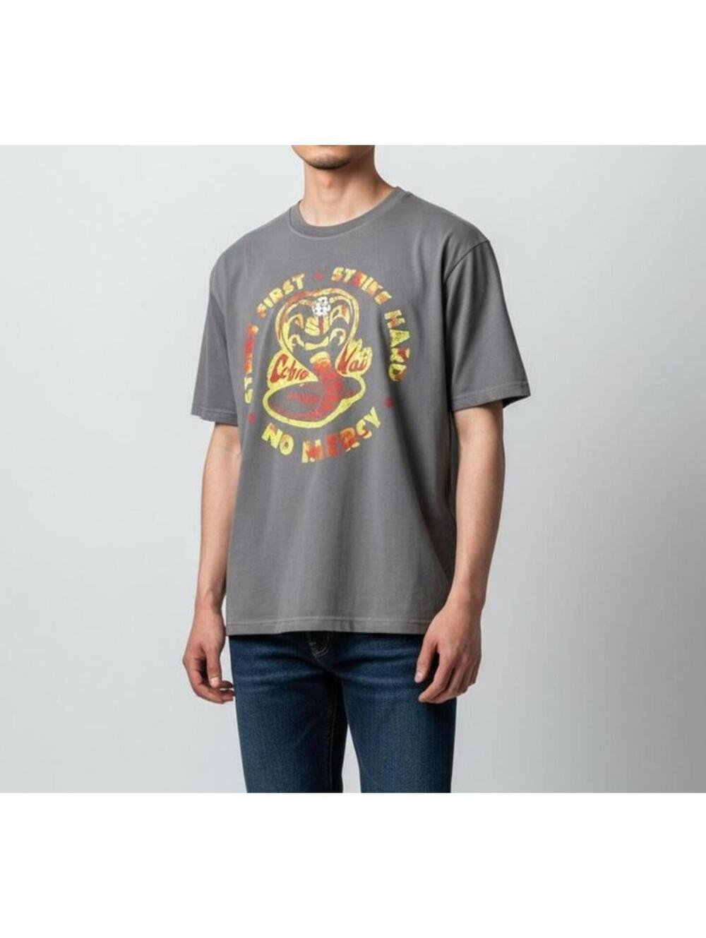 NWT Cobra Kai (Karate Kid) 2XL Adult T-Shirt Strike First Strike Hard No Mercy